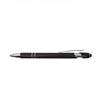 ブラック タッチペン付メタリックボールペン 0.7mm