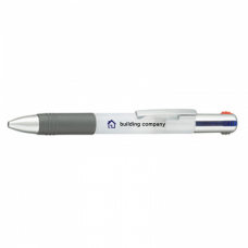 会社名入り3色ボールペンをオリジナルでプリント　企業・ノベルティのテンプレート　フルカラー印刷 3色ボールペンの無料デザインテンプレート