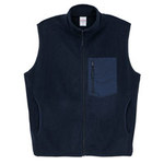 United Athle マイクロフリース フルジップ ベスト(一重)