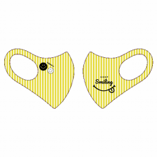 ストライプ柄の立体マスクをオリジナルでプリント　キッズデザインのテンプレート　【日本製】 TAKUMIBA 洗える超伸縮4ガードフィットマスク （M）の無料デザインテンプレート