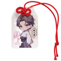 アクリルお守り（M）キラキラホログラム お守り紐付きクリアキーホルダー 物販品や販促品などの大ロットはもちろん1個でも注文可能なアクキー
