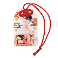 アクリルお守り（M）赤色のお守り紐付きクリアキーホルダー 物販品や販促品などの大ロットはもちろん1個でも注文可能