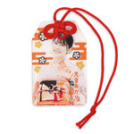 アクリルお守り（M）赤色のお守り紐付きクリアキーホルダー 物販品や販促品などの大ロットはもちろん1個でも注文可能