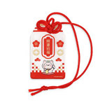 アクリルお守り（S）赤色のお守り紐付きクリアキーホルダー 物販品や販促品などの大ロットはもちろん1個でも注文可能