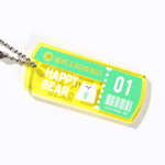 タグ型キーホルダー(クリアイエロー)