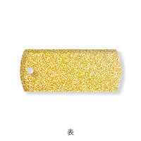 ゴールド タグ型キーホルダー（ゴールドラメ）