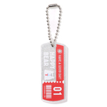 タグ型キーホルダー(シルバーラメ)