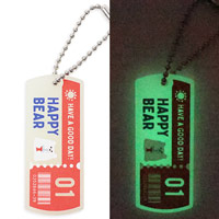 タグ型キーホルダー（蓄光）