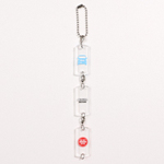 タグ型連結キーホルダー(クリア)