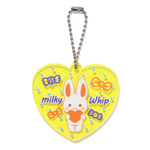 ハート型キーホルダー(クリアイエロー)