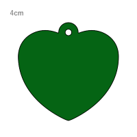 グリーン ハート型キーホルダー（クリアグリーン）
