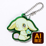 フリー型キーホルダー（クリアグリーン）