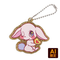 フリー型キーホルダー（ゴールドラメ）