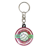 円形 スターホログラム缶バッジキーホルダー 44mm