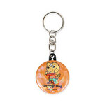 円形 ホログラム缶バッジキーホルダー 38mm