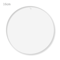 ブルー 円形キーホルダー（クリアブルー）