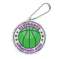 円形キーホルダー(シルバーホログラム)