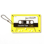 名刺型キーホルダー(クリアイエロー)