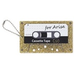 名刺型キーホルダー（ゴールドラメ）