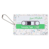 名刺型キーホルダー（シルバーホログラム）