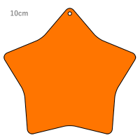 オレンジ 星型キーホルダー（クリアオレンジ）