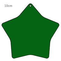 グリーン 星型キーホルダー（クリアグリーン）