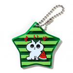 星型キーホルダー(クリアグリーン)