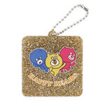 正方形キーホルダー（ゴールドラメ）