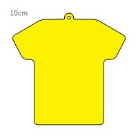 イエロー Tシャツ型キーホルダー（クリアイエロー）