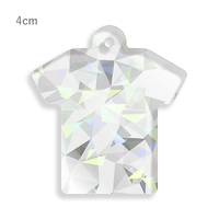 シルバー Tシャツ型キーホルダー（シルバーホログラム）