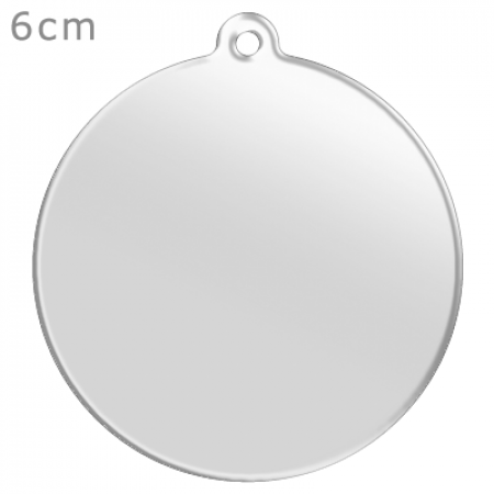 DREAME ホワイト 円形キーホルダー 1個 円形キーホルダー（クリア） 【無料テンプレート】ハーフバースデー18