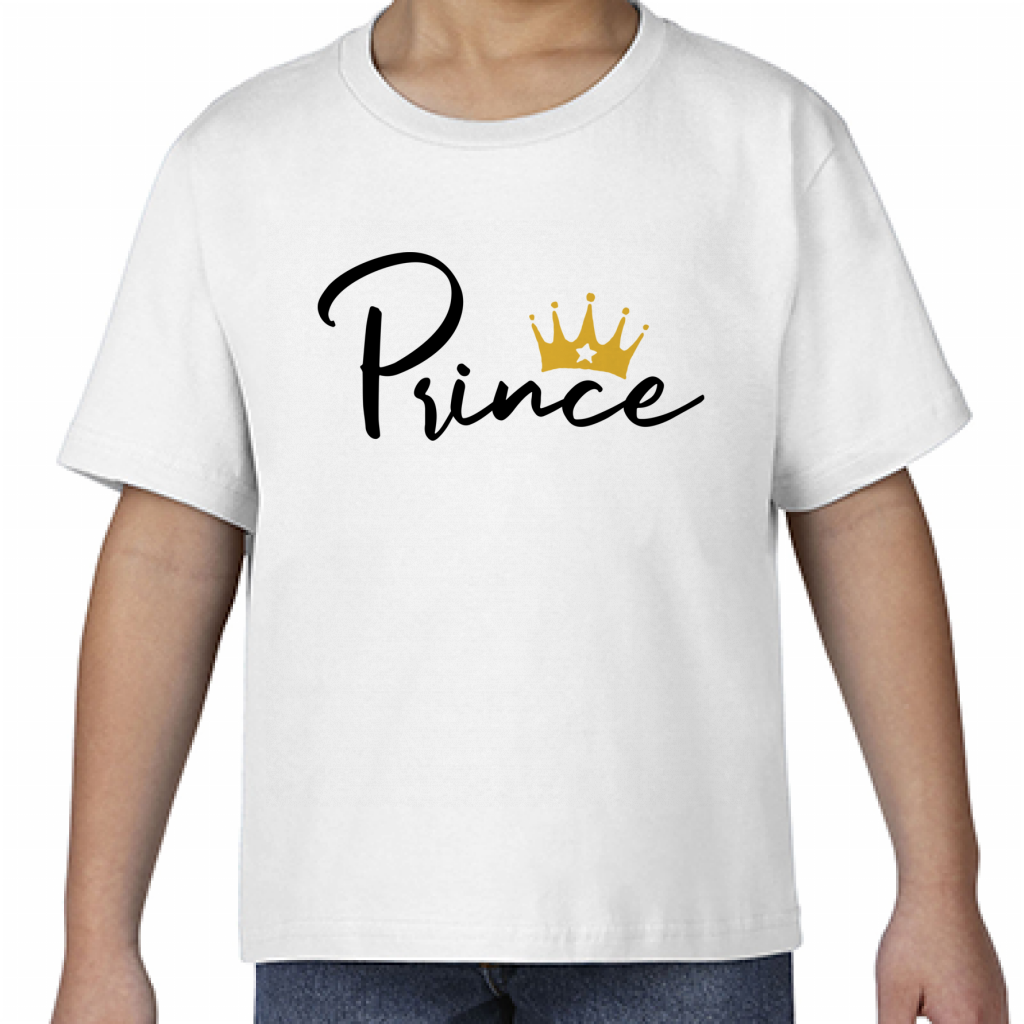 Gildan ジャパンフィットtシャツ キッズ 男の子に王冠が勇ましい親子おそろいtシャツをオリジナルでプリント 親子tシャツのテンプレート作例詳細 オリジナルプリント