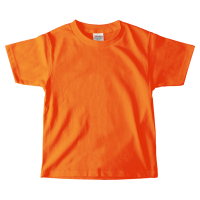 オレンジ PrintstarヘビーウェイトTシャツ（キッズ）
