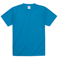 ブルー United Athle 4.7oz ドライシルキータッチTシャツ（キッズ）