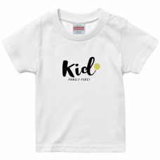 パパとママとおそろいで！おしゃれなロゴのキッズTシャツをオリジナルでプリント　親子Tシャツのテンプレート　United Athle 5.6oz ハイクオリティTシャツ（キッズ）の無料デザインテンプレート