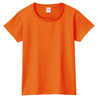 オレンジ PrintstarヘビーウェイトTシャツ（レディース）