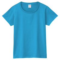 ブルー PrintstarヘビーウェイトTシャツ（レディース）