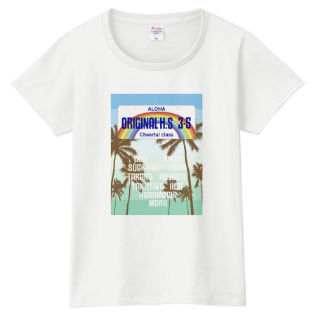 Printstarヘビーウェイトtシャツ レディース Tシャツレディース クラスt Alohaナンバープレート作例詳細 オリジナルプリント