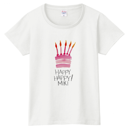 Printstarヘビーウェイトtシャツ レディース 無料テンプレート 誕生日祝い Cake作例詳細 オリジナルプリント Jp公式