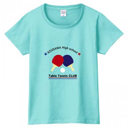 Printstarヘビーウェイトtシャツ レディース 無料テンプレート 運動系 Table Tennis作例詳細 オリジナルプリント