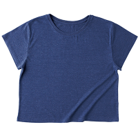 ブルー TRUSS 4.4oz トライブレンドワイドTシャツ（レディース）