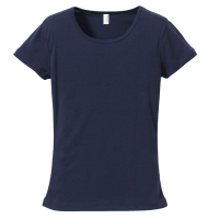 ブルー rucca 6.2oz CVCフライス Tシャツ（レディース）