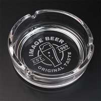 サンドブラスト ガラス灰皿