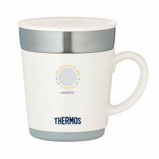 星柄とメッセージのフレームがおしゃれなサーモス保温マグカップをオリジナルでプリント　キッズデザインのテンプレート　THERMOS 保温マグカップの無料デザインテンプレート