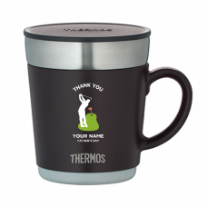 ゴルフ好きなお父さんに！名前入りサーモス保温マグカップをオリジナルでプリント　父の日のテンプレート　THERMOS 保温マグカップの無料デザインテンプレート