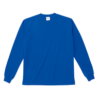 ブルー BEES BEAM 4.1oz ファイバードライ長袖Tシャツ