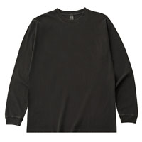 D-FACTORY 6.6oz ガーメントダイ長袖Tシャツ（1.6インチリブ）