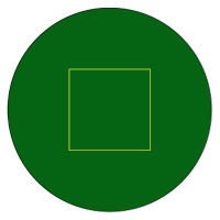 グリーン 丸型アクリルマグネット（クリアグリーン）