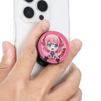 円形 アクリルスマホグリップ POCOPOCO（クリア） 写真・イラストをフルカラープリント 物販品・販促品などの大ロット・大量注文がお得 安い自作の丸型アクリルグリップ