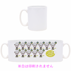 バレー部メンバーみんなの顔写真が入れられる記念マグカップをオリジナルでプリント　卒団記念のテンプレート　マグカップ（中）の無料デザインテンプレート